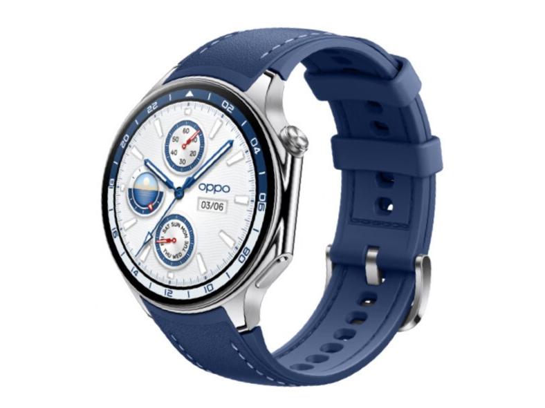 OPPO Watch X 千帆蔚蓝 舒适型真皮表带款