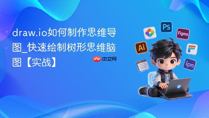 draw.io如何制作思维导图_快速绘制树形思维脑图【实战】
