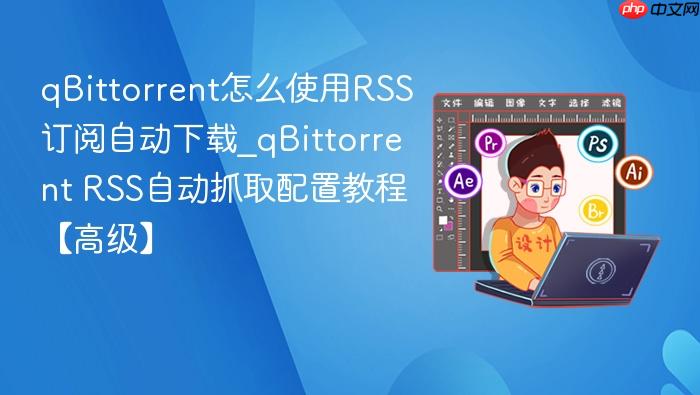qBittorrent怎么使用RSS订阅自动下载_qBittorrent RSS自动抓取配置教程【高级】