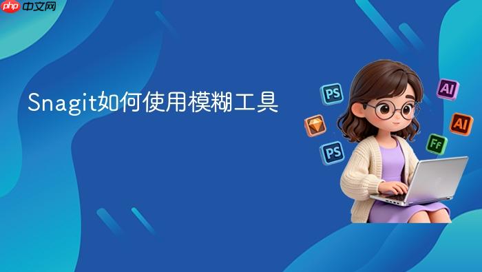 Snagit如何使用模糊工具
